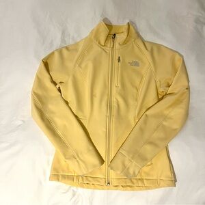 The North Face Hard Shell Women's Pale Yellow Full-Zip Utility Jacket